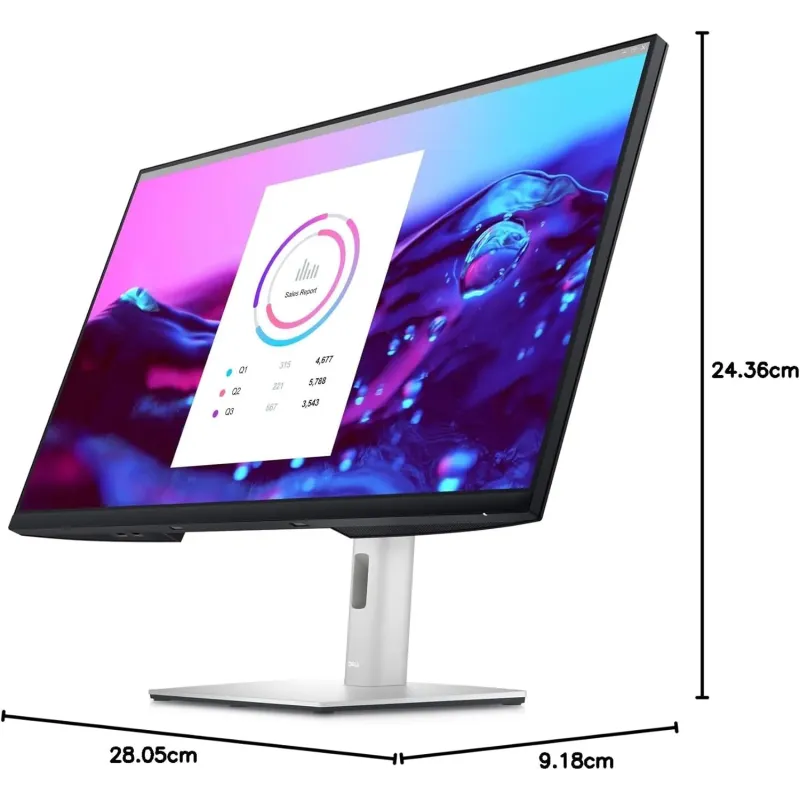 MONITOR DELL P3222QE - MONITOR DE 31.5'' (4K UHD 60Hz IPS 5MS USB-C DISPLAYPORT HDMI, 5X USB, RJ45) GRIS | A+