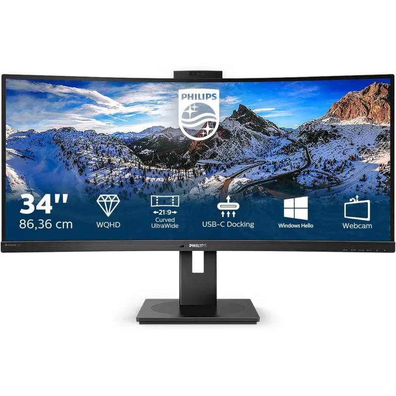 MONITOR PHILIPS CURVO 100Hz 34" 346P1CRH UWQHD