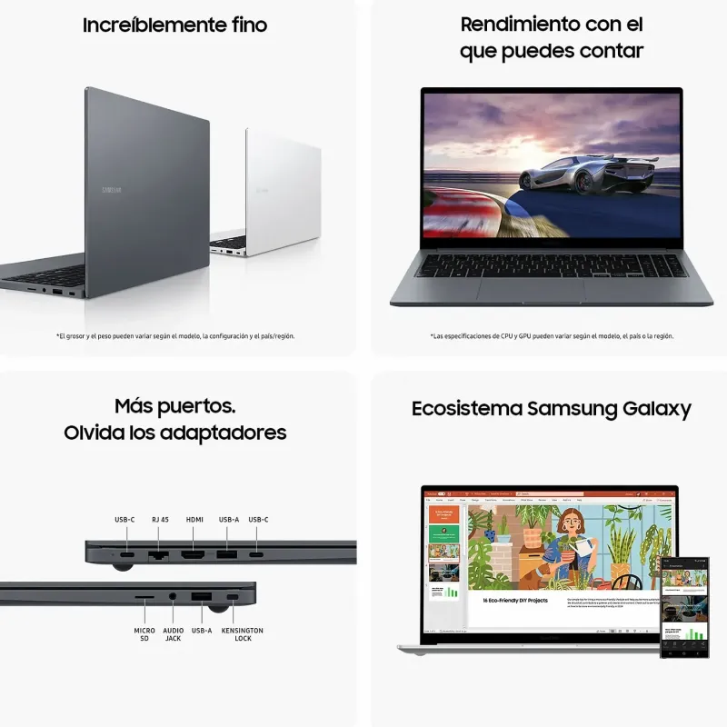 PORTÁTIL SAMSUNG GALAXY BOOK 4 | I5-1335U | 15.6"  | 8 GB | 512 GB NVME | A+ | REACONDICIONADO