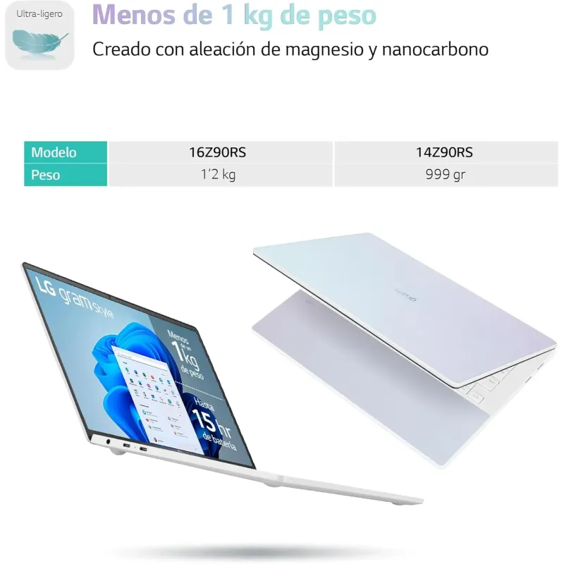 PORTÁTIL LG GRAM 14Z90 | I7-1260P | 14"  | 16 GB | 512 GB NVME | A+ | REACONDICIONADO