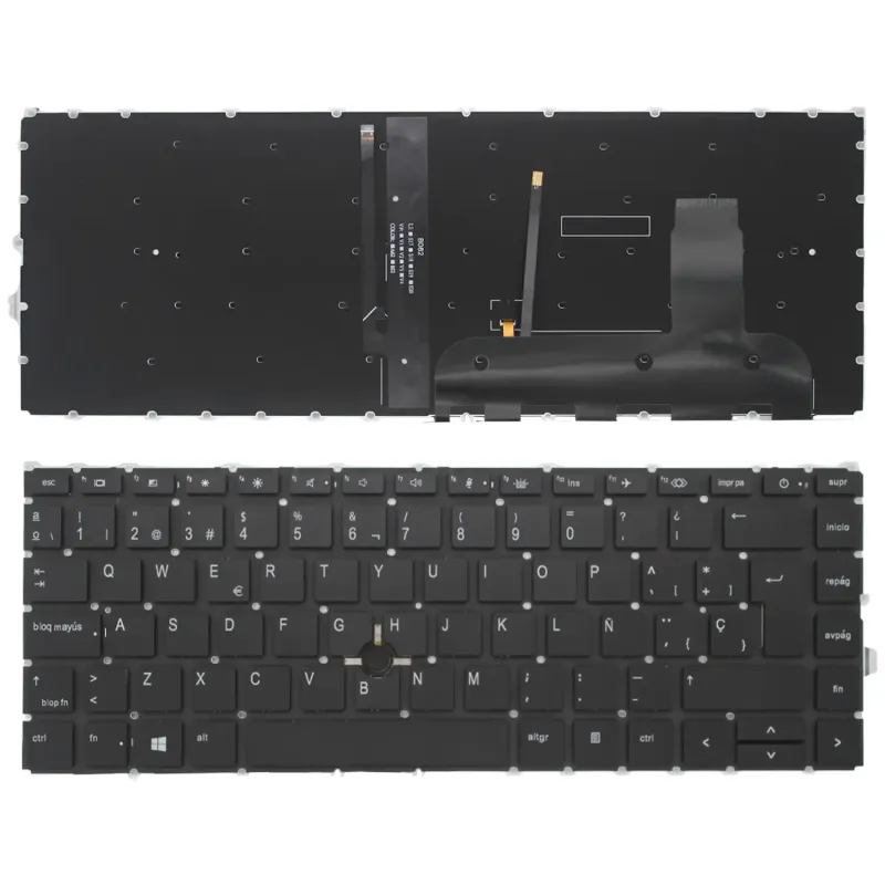 CLAVIER POUR PORTABLE HP ELITEBOOK 840 G7 840 845 845 745 745 G7 G8 L87607-071 M07090-071 NOIR RÉTROÉCLAIRÉ