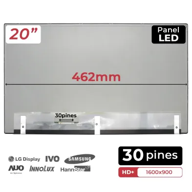 SCHERMO RICONDIZIONATO PER PORTATILE LED 20'' SAMSUNG LTM200KT12-H01 1600x900 OPACO 30 PIN
