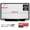 ÉCRAN POUR ORDINATEUR PORTABLE LED 14'' R140NWF5, R6 HW:2.2 FW:0.0 1920X1080 MAT 40 BROCHES