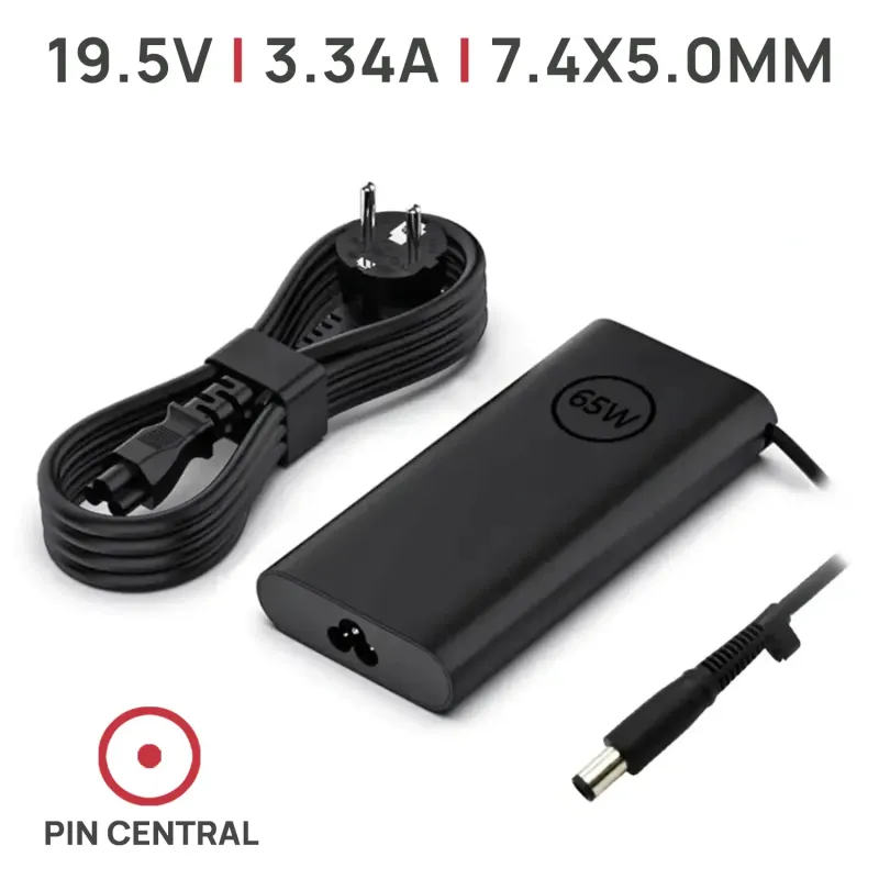 CARGADOR PARA PORTÁTIL DELL LATITUDE E5570 E5550 E5540 E5470 E5450 65W 19.5V 3.34A 7.4X5.0MM