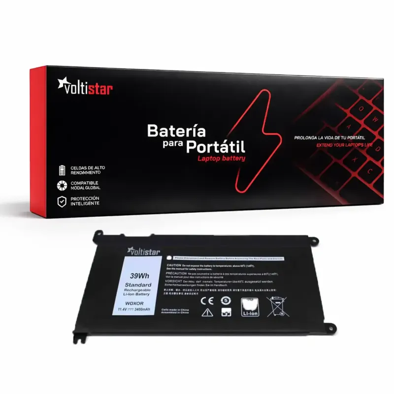 BATTERIE POUR PORTABLE DELL FW8KR 1VX1H P58F P66F P75F P69G