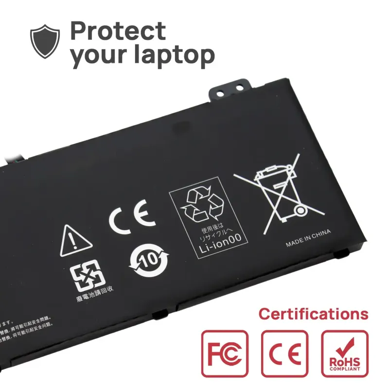 BATTERIE POUR PORTABLE AP21D8M | ACER NITRO5 N22C1 AN515-58-56CL AN515-58-766R AN16-51 V15 ANV15-51 KT.0040G.015