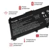 BATTERIA PER COMPUTER PORTATILE HP 14S-DQ SERIES 11,4V-11,55V HT03XL