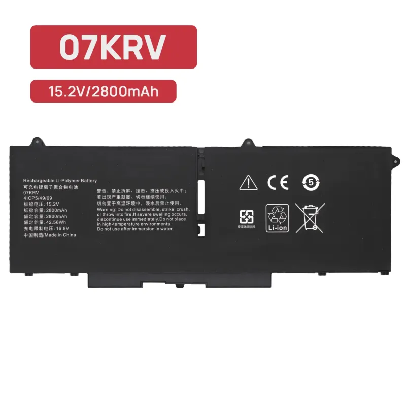 BATTERIE POUR PORTABLE 07KRV DELL LATITUDE 14 7430 7330 5430 5330