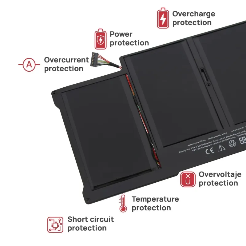 BATERIA PARA LAPTOP APPLE MACBOOK AIR 13" A1369 A1405 A1466 A1377 7.6V