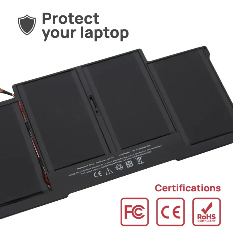 BATERIA PARA LAPTOP APPLE MACBOOK AIR 13" A1369 A1405 A1466 A1377 7.6V