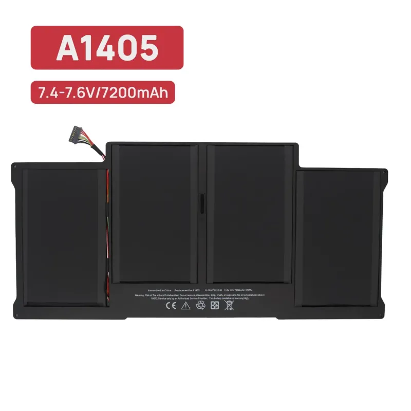 BATTERIE POUR PORTABLE APPLE MACBOOK AIR A1405 A1369
