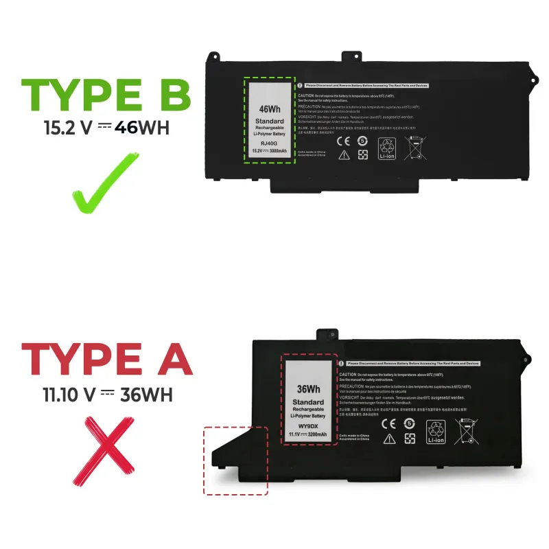 BATERIE POUR ORDINATEUR PORTABLE DELL LATITUDE 5420 5520 PRECISION 3560 SERIES | RJ40G