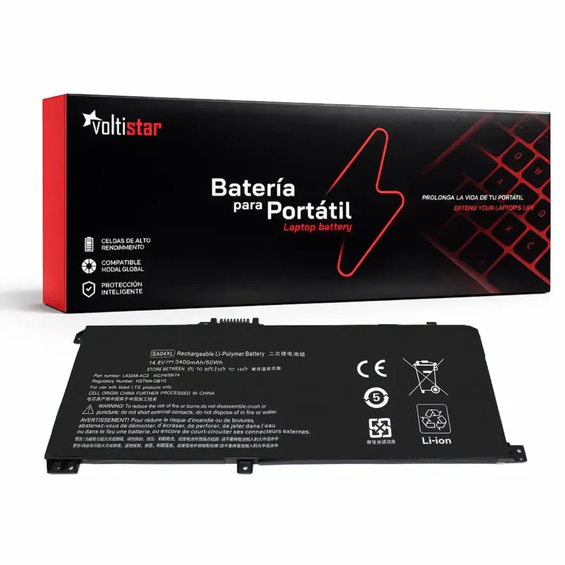 BATTERIE POUR PORTABLE HP ENVY X360 15-DR SA04XL HSTNN-OB1G L43248-AC2 HSTNN-UB7U