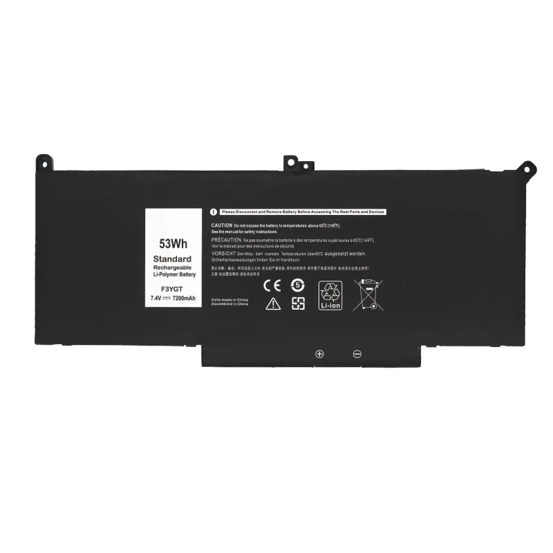 BATTERIE POUR PORTABLE DELL LATITUDE 7280 7290 7380 7390 7480 7490 F3YGT DM3WC MYJ96 2X39G DWX9J 7.6V