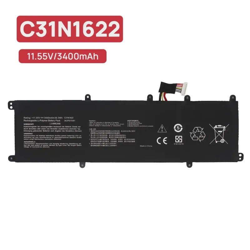 BATTERIA DEL COMPUTER PORTATILE PER ASUS ZENBOOK UX3430UA UX430UA UX530UQ UX530UX C31N1622