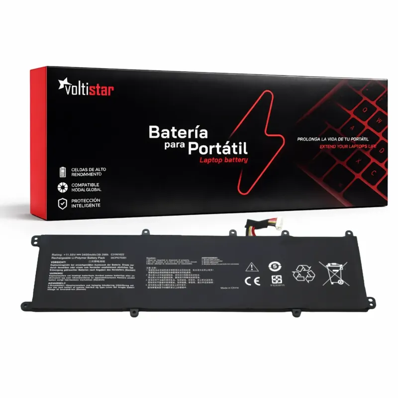 BATTERIA DEL COMPUTER PORTATILE PER ASUS ZENBOOK UX3430UA UX430UA UX530UQ UX530UX C31N1622