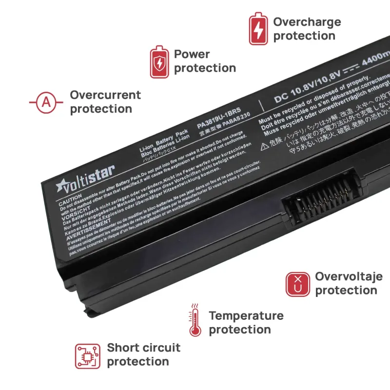 BATTERIA DEL COMPUTER PORTATILE PER TOSHIBA SATELLITE L750-1KU L750 L750D L750-1EZ L750-14 PA3817U-1BRS