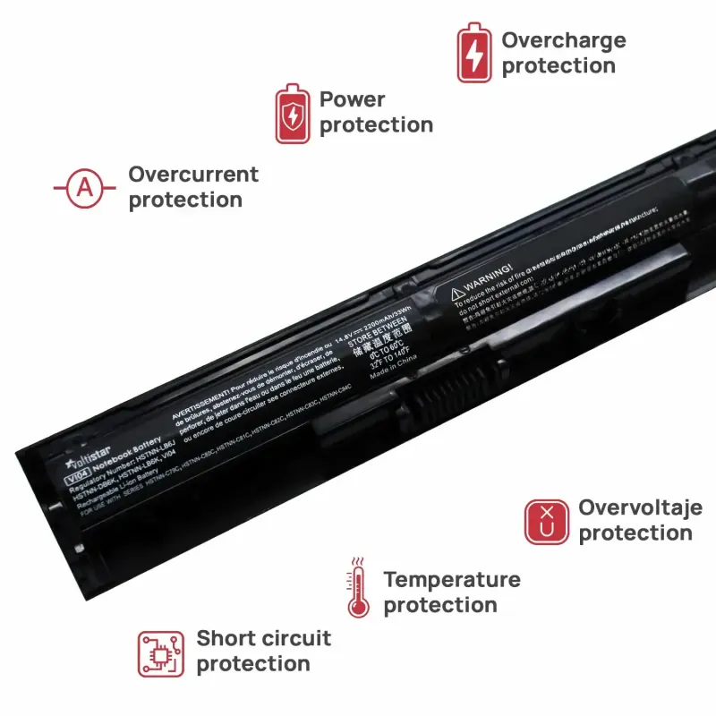 BATTERIA PER COMPUTER PORTATILE HP VI04 14T-U000 14T-U100 14-U000 14-U001LA 14-U001TX 14-U002TX