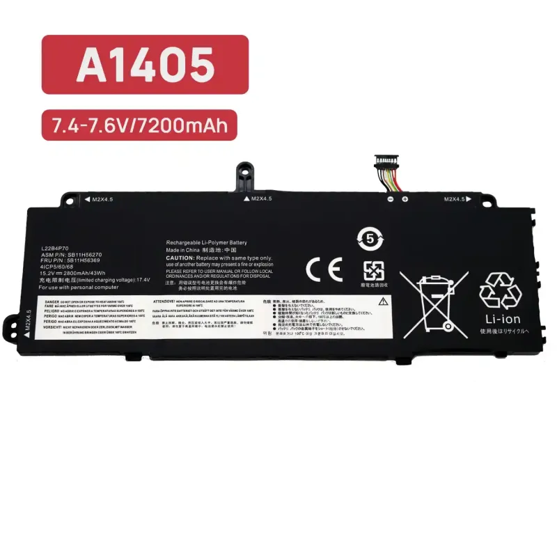 BATTERIE POUR PORTABLE THINKPAD X13 YOGA G4 L22B4P70 L22C3P74 L22M4P70