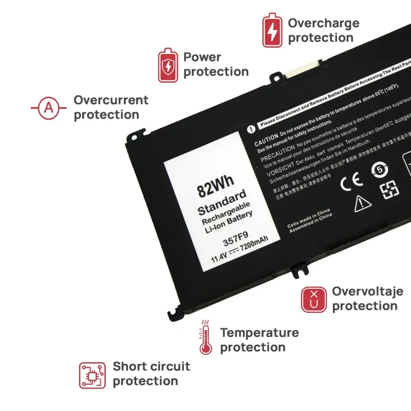 BATTERIE POUR PORTABLE DELL INSPIRON 15 7000 7559 7557 7566 7567 7759 357F9