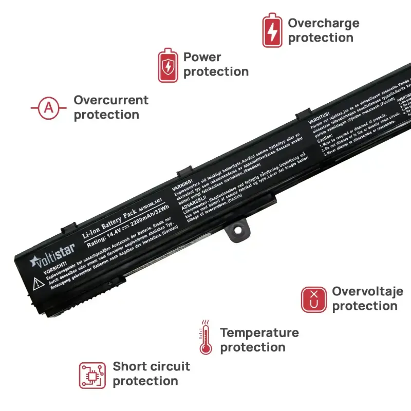 BATERÍA PARA ASUS X551M (A41N1308, 14.4V, 2200 MAH)