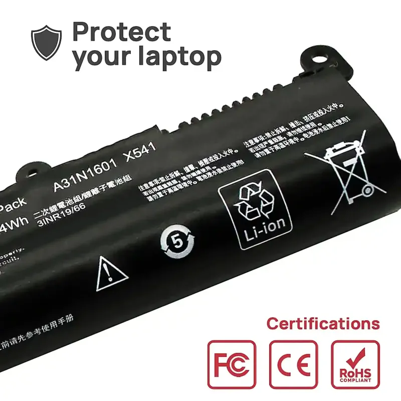 BATERÍA PARA PORTÁTIL ASUS K541 A31LP4Q A31N1601 0B110-00440000