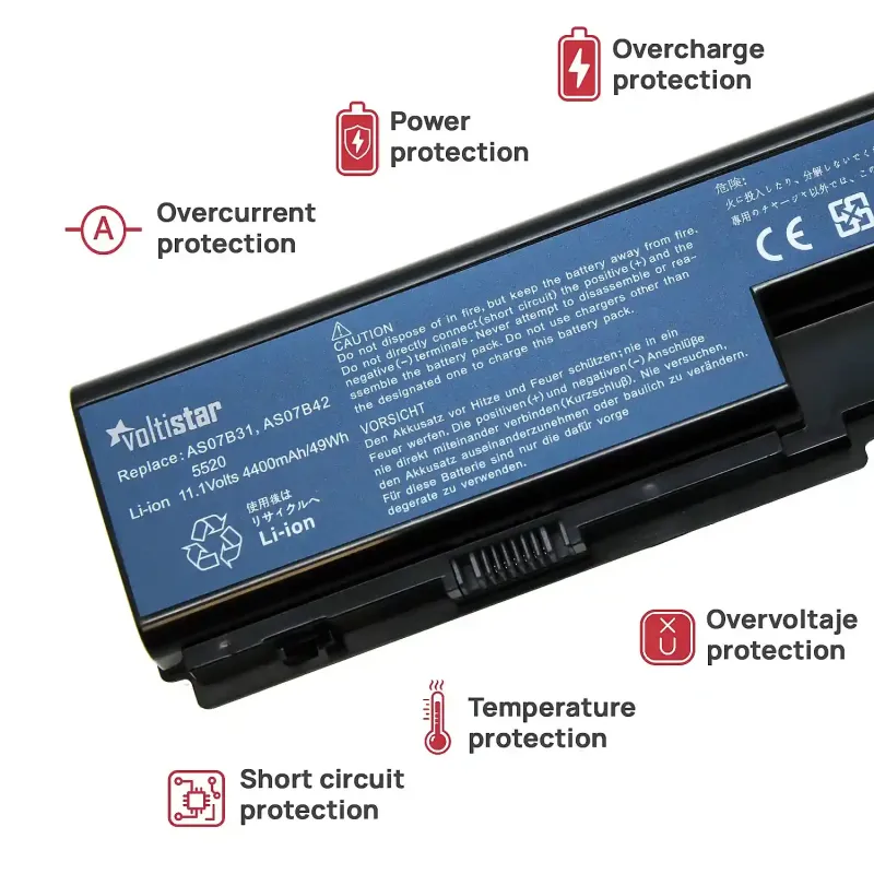 BATERÍA PARA PORTÁTIL ACER ASPIRE 5920G 5315 8920G 7720G 7520 6920 5520 5310