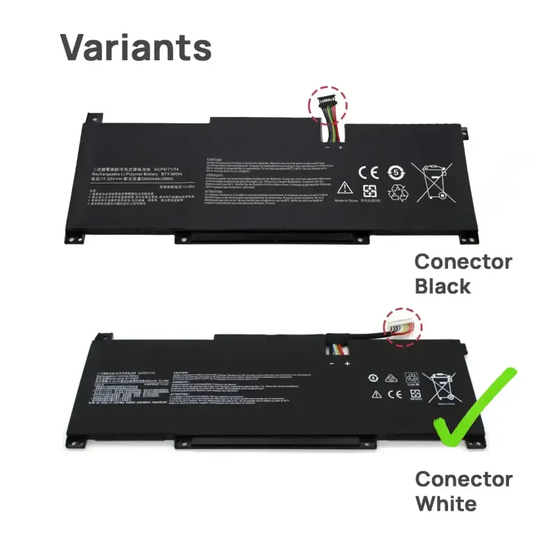 BATERÍA PARA PORTÁTIL MSI PRESTIGE 14 A10M SUMMIT E14 3400mMAH 11.55V