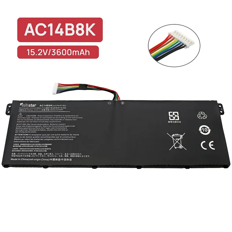 BATTERIA PER COMPUTER PORTATILE ACER ASPIRE AP14B8K AC14B18J 15.2V