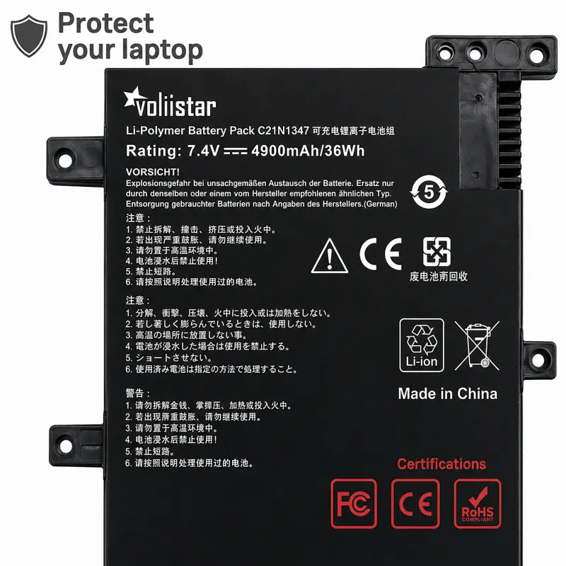 BATERÍA PARA PORTÁTIL ASUS F555L C21N1347 7.6V