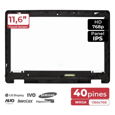 ÉCRAN LCD 11,6" HD POUR PC PORTABLE ACER CHROMEBOOK R751T R751TN 6M.GNJN7.001 TACTILE