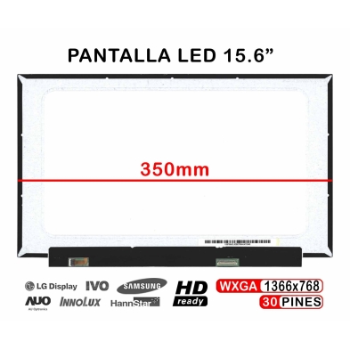 SCHERMO LED OPACO 15.6" PER COMPUTER PORTATILE N156BGA-EA3 REV.C5 350MM 30 PIN