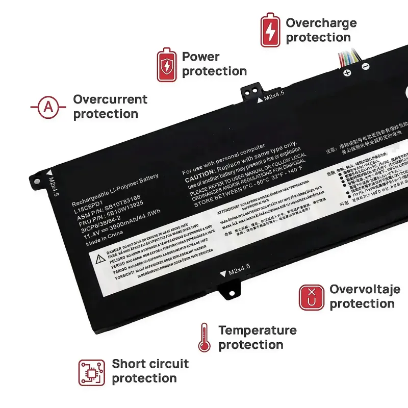 BATTERIA PER PORTATILE L18C6PD1 L18M6PD1 L18M6PD2 L18D6PD1 02DL020 SB10K97656