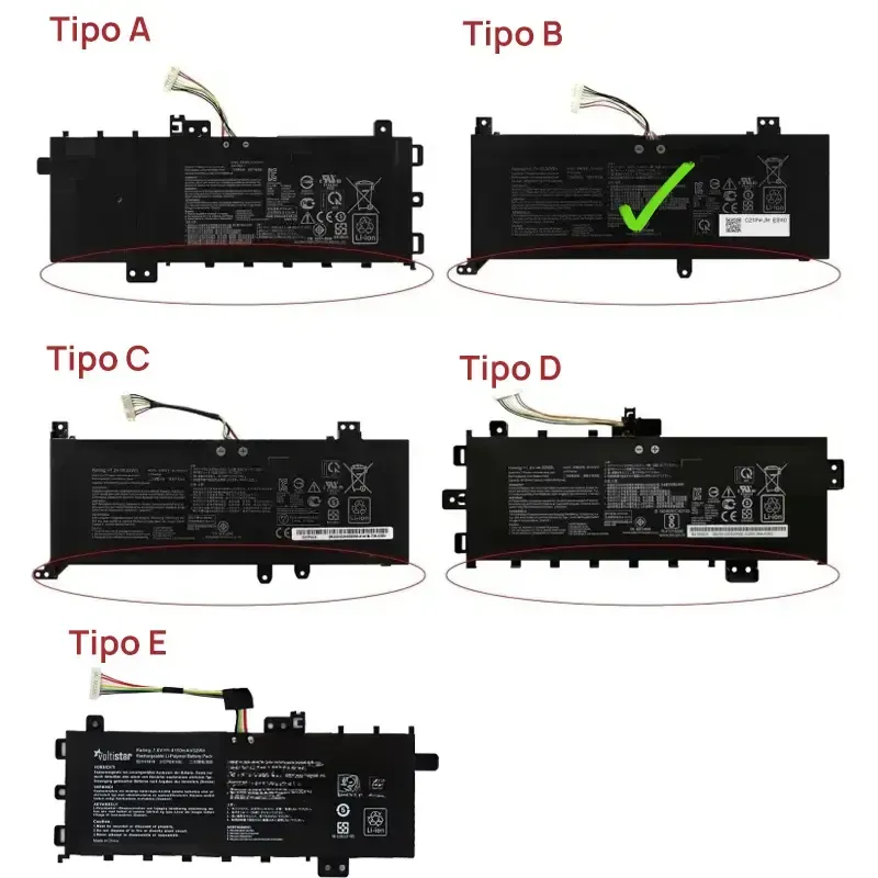 BATERIA PARA PORTÁTIL ASUS VIVOBOOK 14 F412DA F412DK F412FA F412FJ B21N1818-1 7.7V