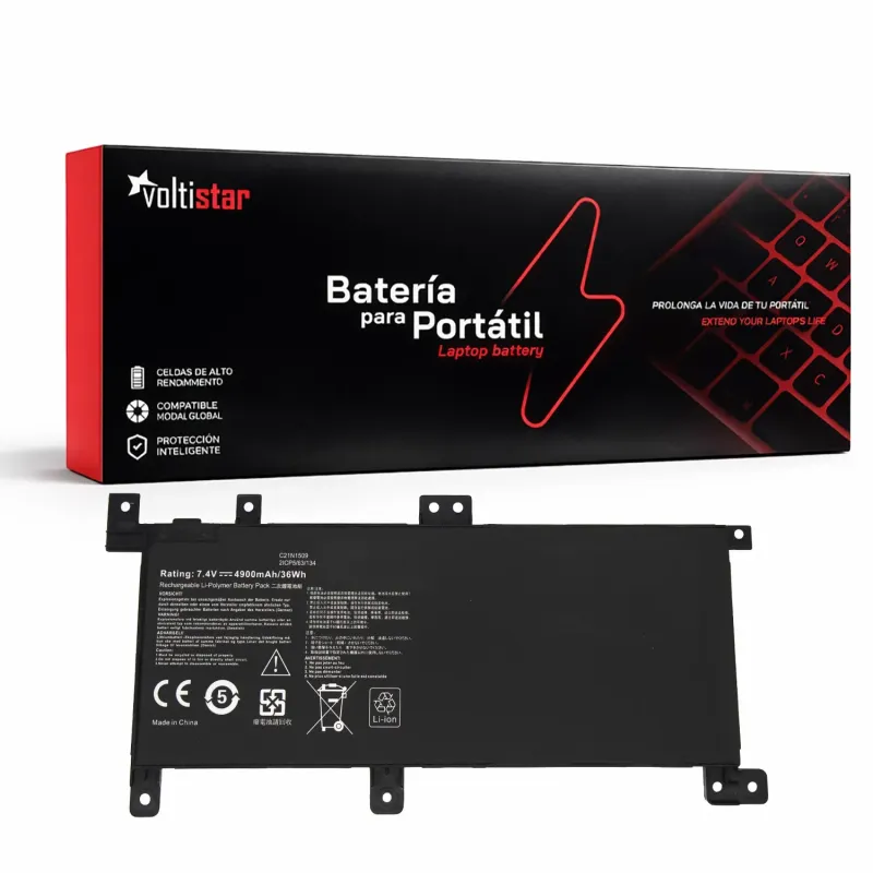 BATERIE POUR PORTABLE ASUS F556U F556UV X542U X556UA X556UV X556UV-3F C21PQ9H C21N1509