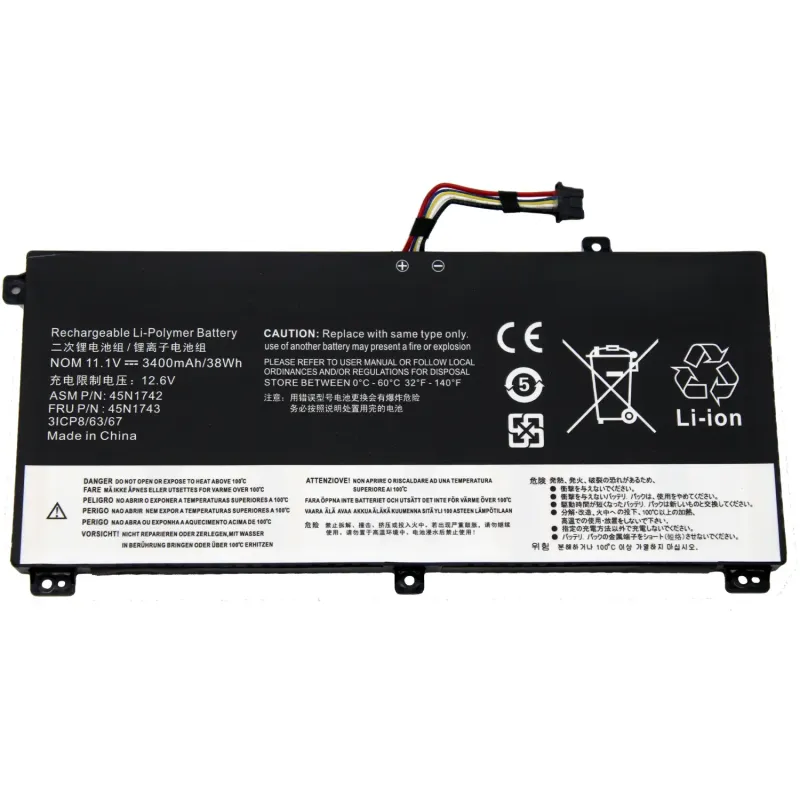 BATTERIA PER LENOVO THINKPAD T550 T550S T560 W550 W550S P50S SERIES 00NY639 45N1742 45N1743