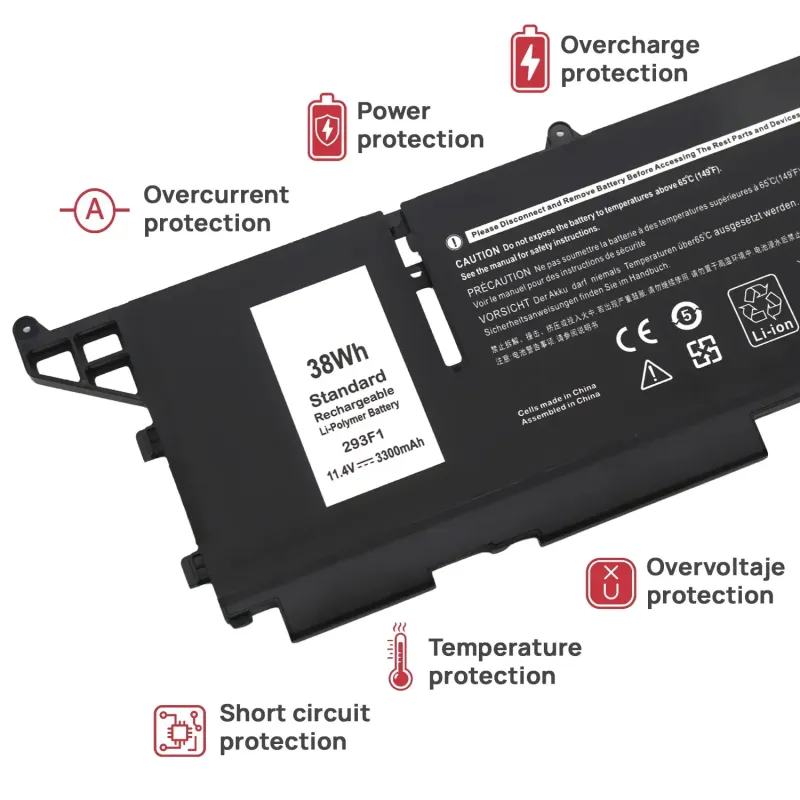 BATTERIA 293F1 PER PORTATILE DELL LATITUDE 13 7330 RUGGED EXTREME SERIES M69D0 8WRCR 01VX5