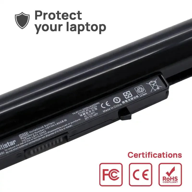 BATERIA PARA PORTATIL HP PAVILION 14, 15 SERIES, 14, 15 TOUCHSMART SERIES