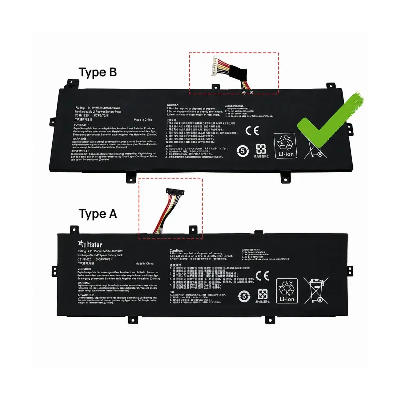 BATTERIA ASUS ZENBOOK U4100U U4100UQ UX430U UX430UQ C31N1620-B PER COMPUTER PORTATILE