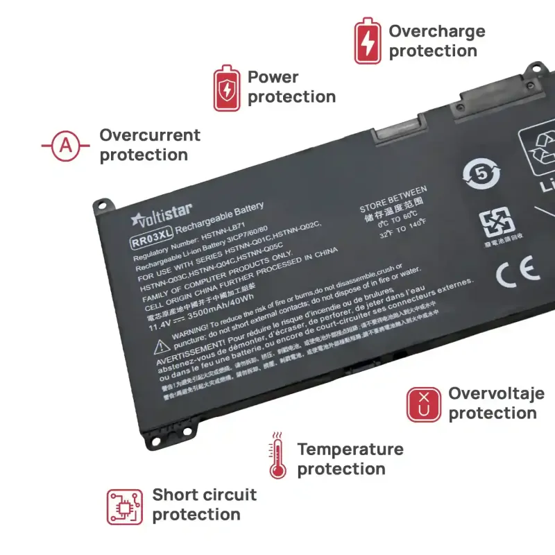 BATERIA PARA PORTATIL HP RR03XL RRO3 RRO3XL RR03048XL-PR