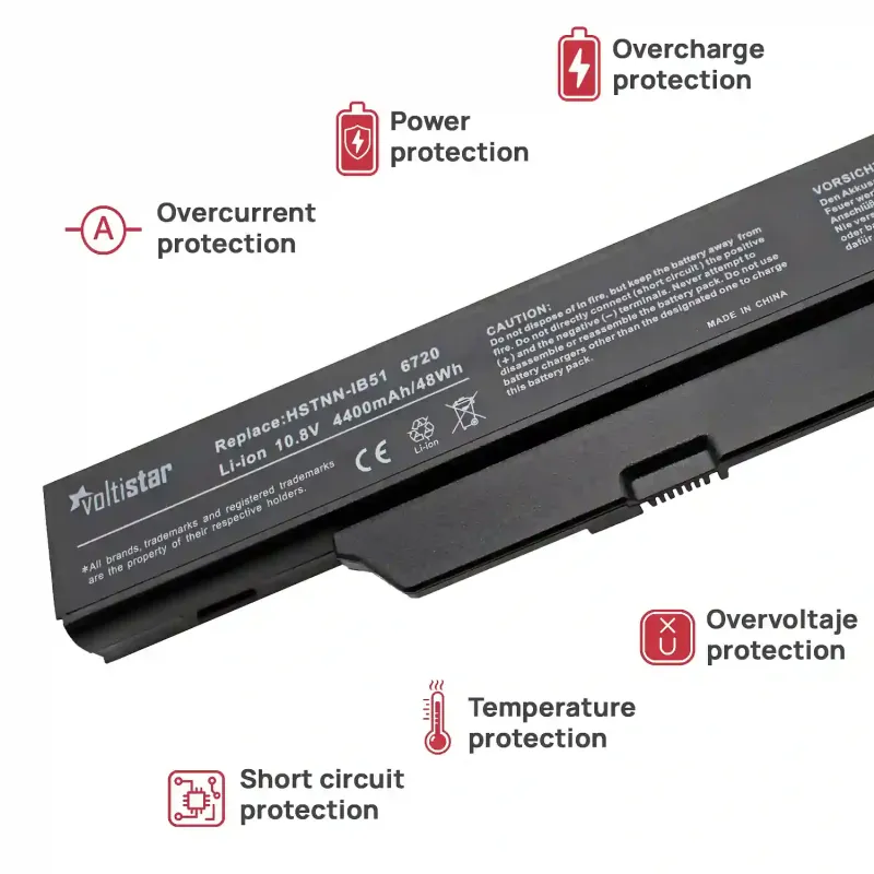 BATTERIE POUR PORTABLE HP COMPAQ 610 6720 720S 6730 6730S 6735 6735S