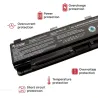 BATTERIE POUR ORDINATEUR PORTABLE TOSHIBA SATELLITE L870