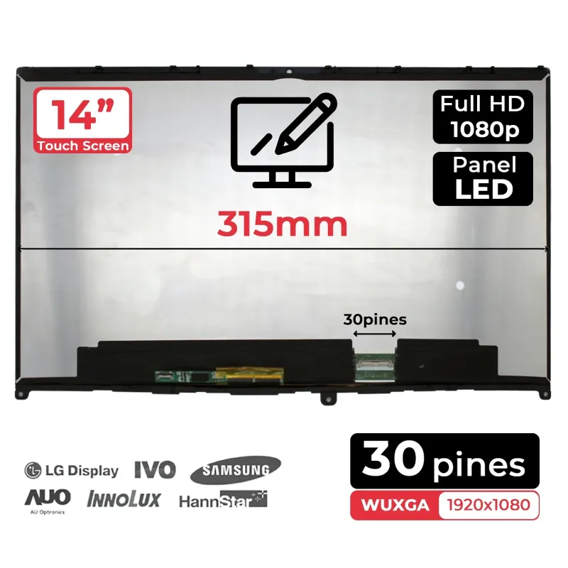 PANTALLA LED TÁCTIL PARA LÁPIZ DE 14" PARA PORTÁTIL LENOVO IDEAPAD FLEX 5-14IIL05 5-14ARE05 5-14ITL05