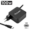 CHARGEUR MULTIVOLTAJE POUR PORTABLE USB-C 5V - 20V 5A 100W NOIR