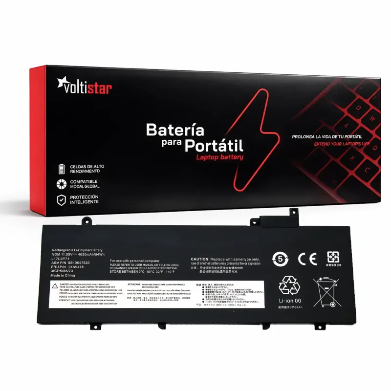 BATTERIE POUR PORTABLE LENOVO THINKPAD T480S L17L3P71 L17M3P71 L17M3P72 01AV478
