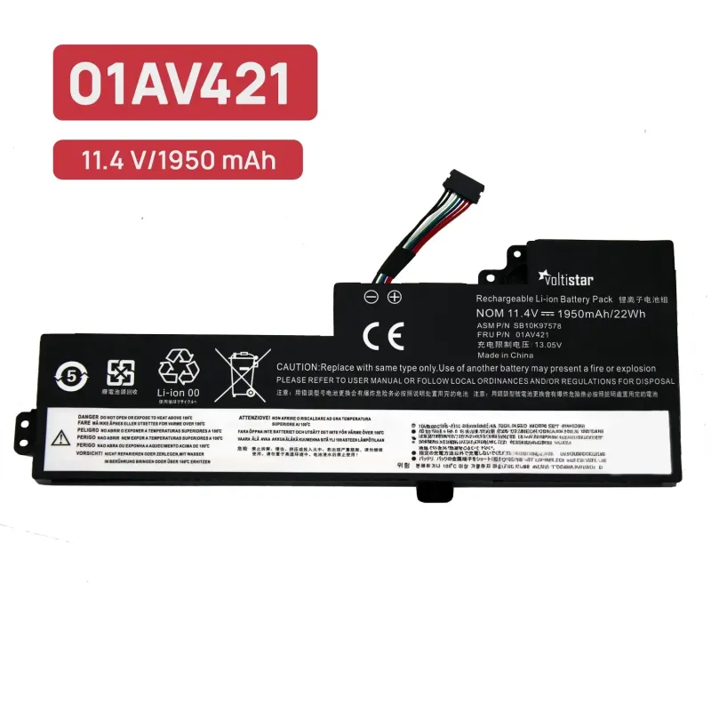 BATTERIA DEL COMPUTER PORTATILE PER LENOVO THINKPAD T470 T480 01AV421 01AV420 01AV419