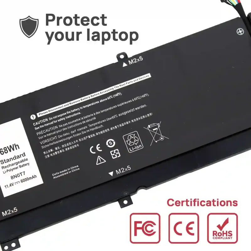 BATERÍA PARA PORTÁTIL DELL XPS 15 9575 8N0T7 0TMFYT