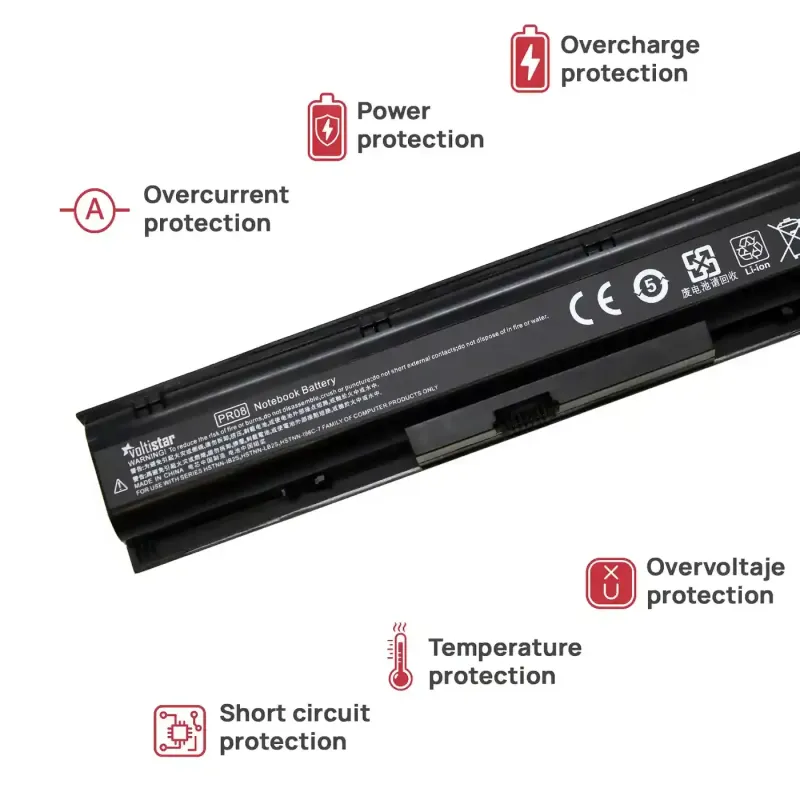 BATTERIE POUR PORTABLE HP PROBOOK 4740S 633807-001 14.4V 4400 MAH