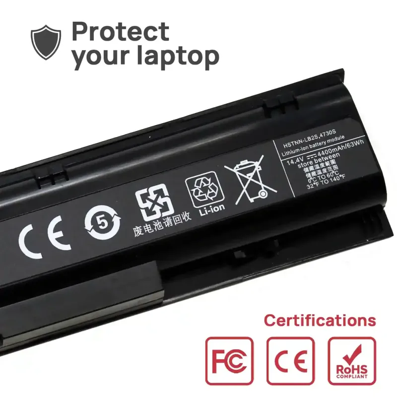 BATTERIA PER COMPUTER PORTATILE HP PROBOOK 4740S 633807-001 14,4 V 4400 MAH