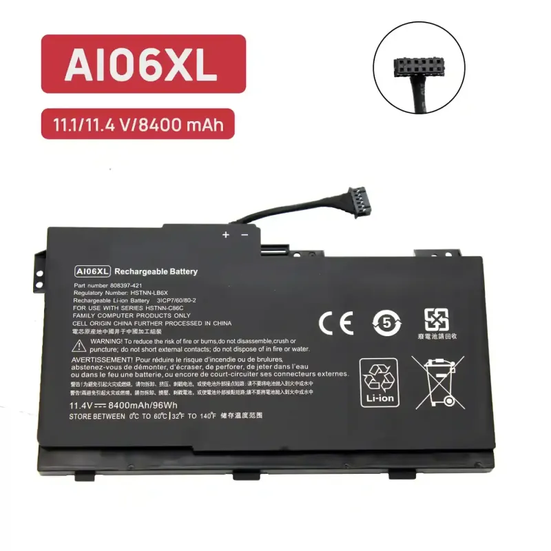 BATTERIA PER COMPUTER PORTATILE HP ZBOOK 17 G3 808397-421 808451-001 AI06XL HSTNN-C86C LB6X